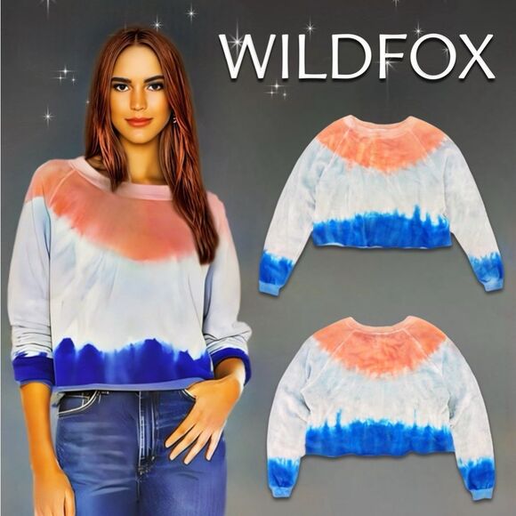 NWT Wildfox Monte Crop Sweatshirt - Picture 2 of 16